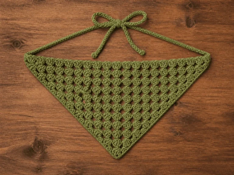 Granny Square Triangle Bandana