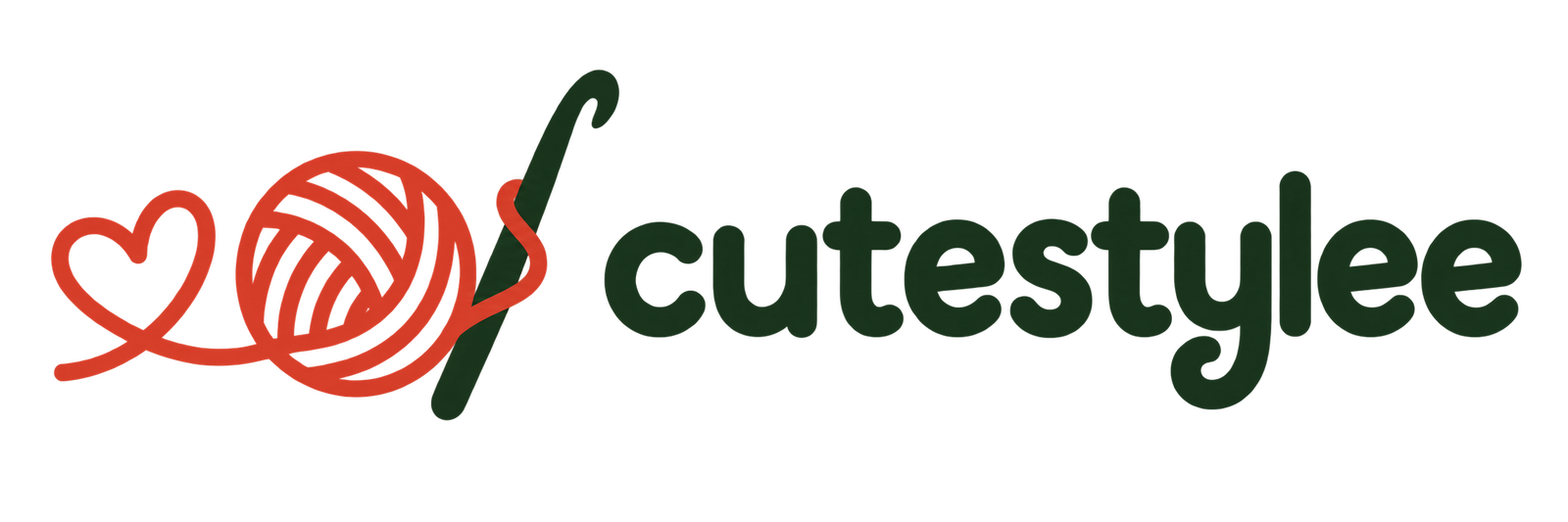 Cutestylee crochet pattern logo